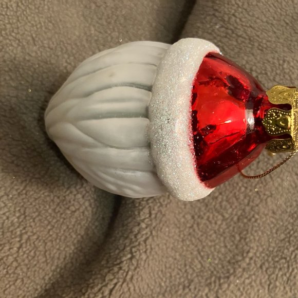 SET OF 4 GLASS CHRISTMAS SANTA CLAUS ORNAMENTS - Picture 8 of 13